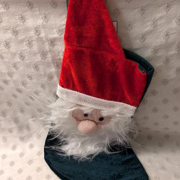 New! Santa Floppy Hat Stocking 16" - Picture 3 of 5